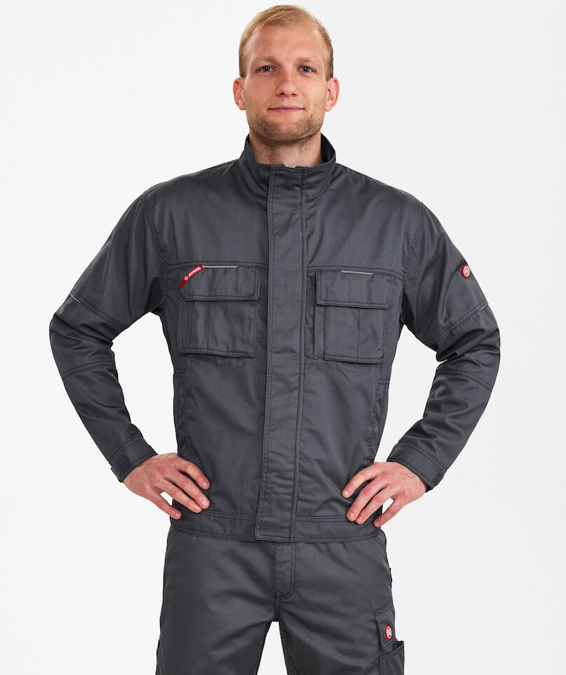 Engel Combat arbejdsjakke, Gr&aring;, large image number 2