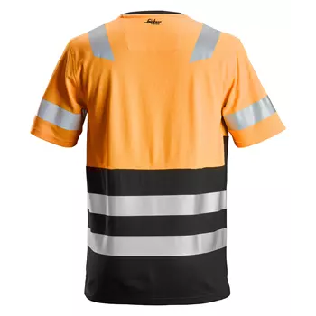 Snickers AllroundWork T-Shirt 2534, Hi-Vis Orange/Schwarz