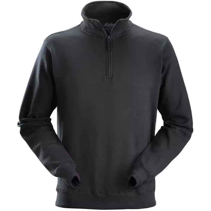 Snickers ½ zip sweatshirt 2818, Black, large image number 0