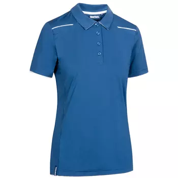 NewTurn Damen Poloshirt, Blau/Weiß