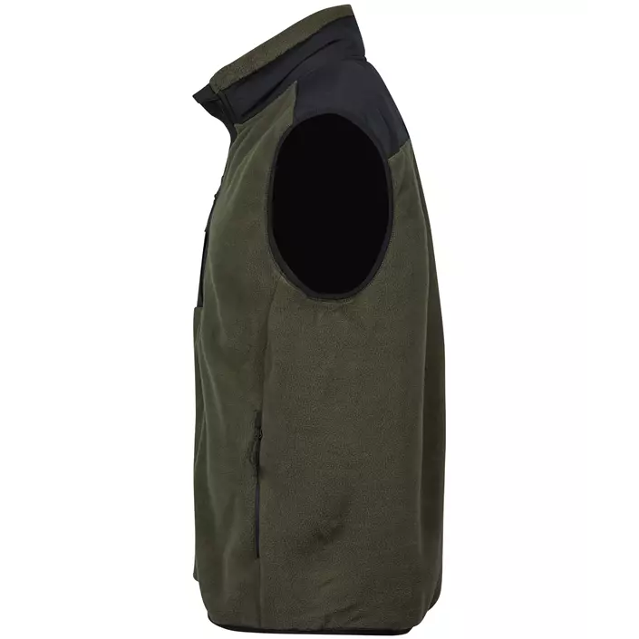 Tee Jays mountain fleece vest, Deep Green/Black, large image number 2