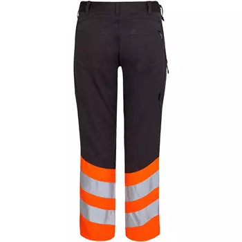 Engel Safety arbetsbyxa, Grå/Hi-Vis orange