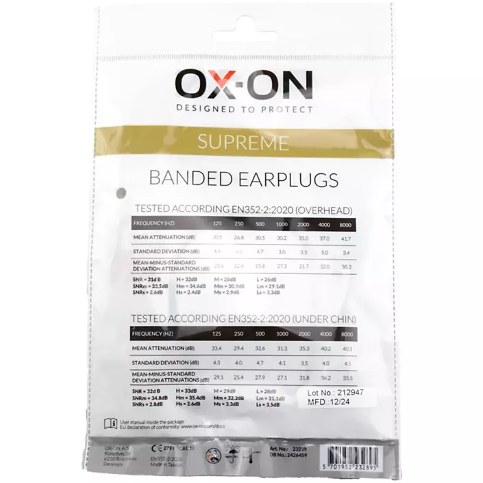 OX-ON supreme bøylehørselvern, Oransje, Oransje, large image number 3