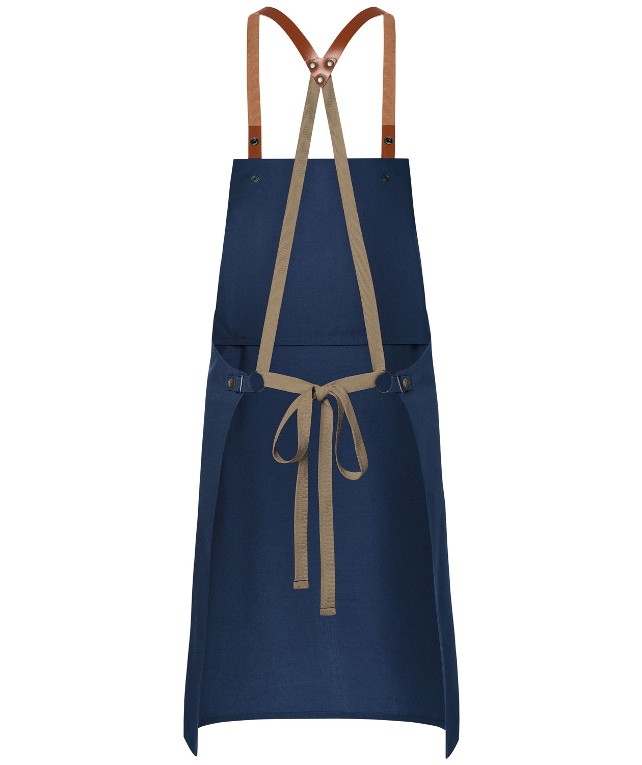 Karlowsky Recycled bib apron, Steel Blue, Steel Blue, large image number 2