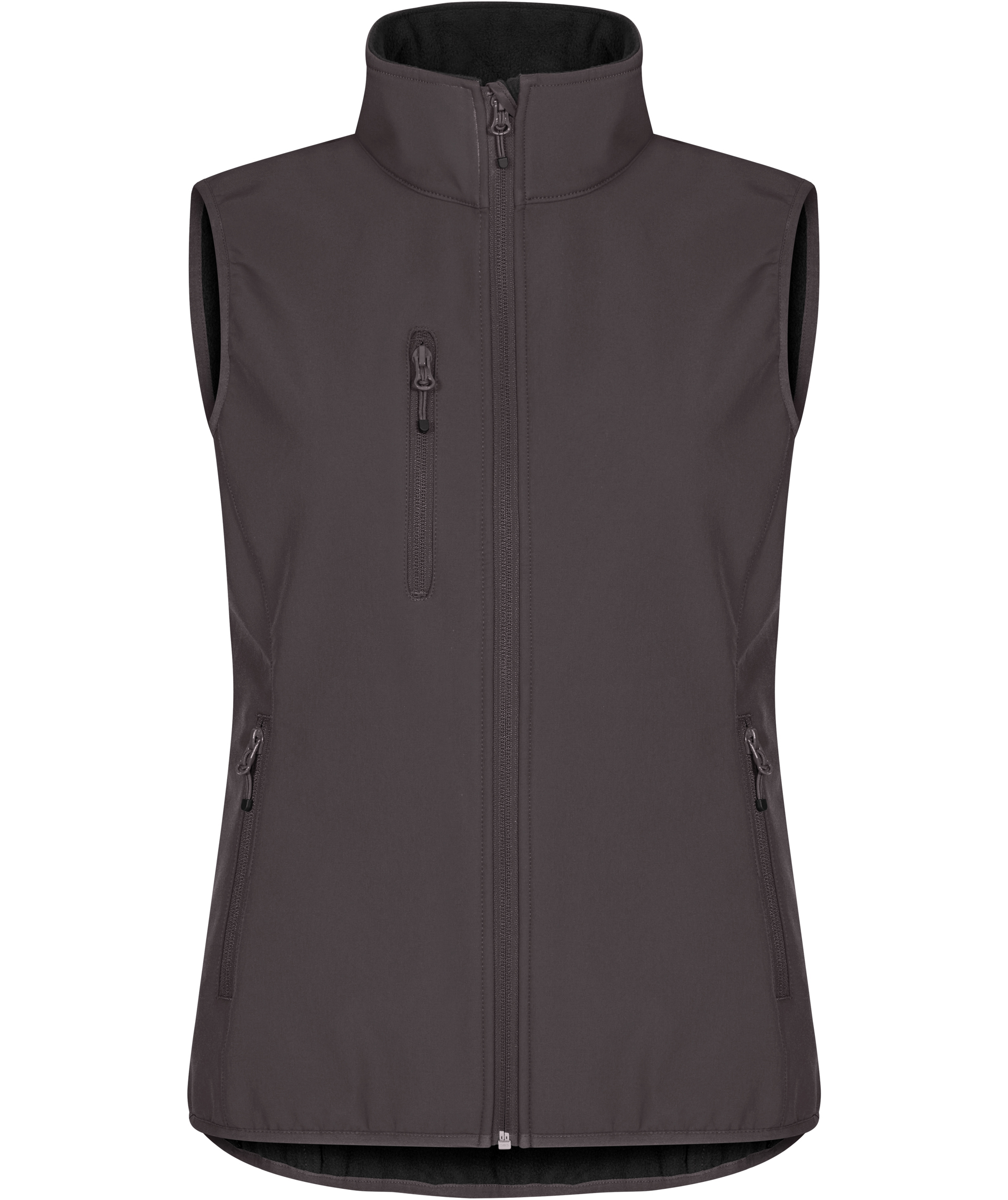 Clique Classic women's softshell vest, Dark Grey, Dark Grey, swatch