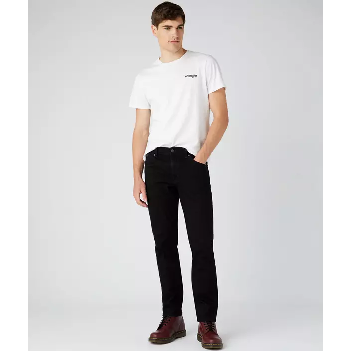 Wrangler Texas Slim Jeans, Black Valley, large image number 1