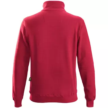 Snickers ½ zip sweatshirt 2818, Chili Red