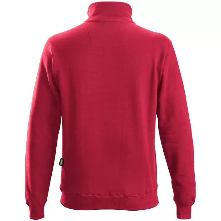 Snickers sweatshirt med kort lynlås 2818, Chili Red, large image number 1