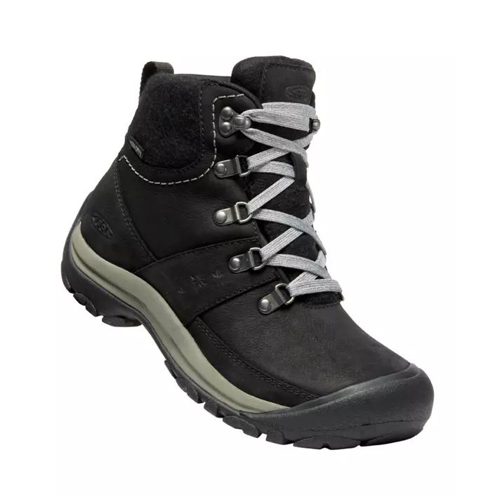 Keen Kaci III Winter MID WP women's hiking boots, Black/Steel Grey, large image number 0