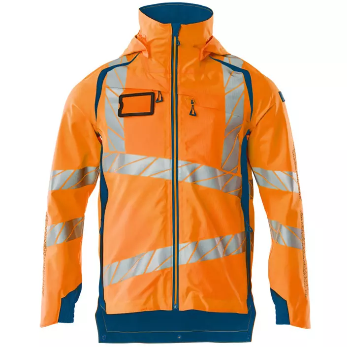 Mascot Accelerate Safe shell jacket, Hi-Vis Orange/Dark Petroleum, large image number 0