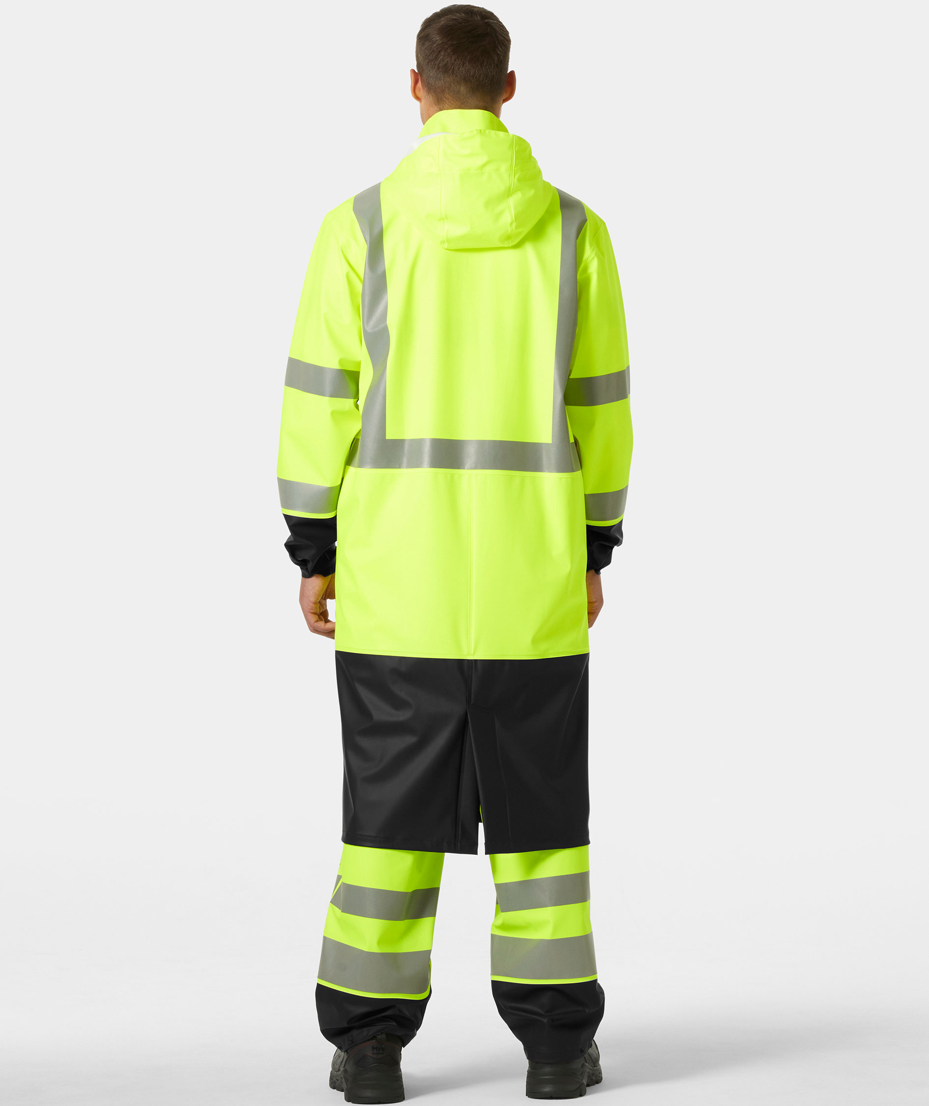 Helly Hansen Addvis raincoat, Hi-vis yellow/Ebony, large image number 3