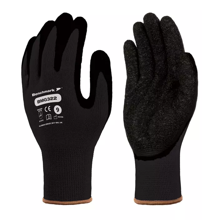 Benchmark BMG322 work gloves, Black, large image number 0