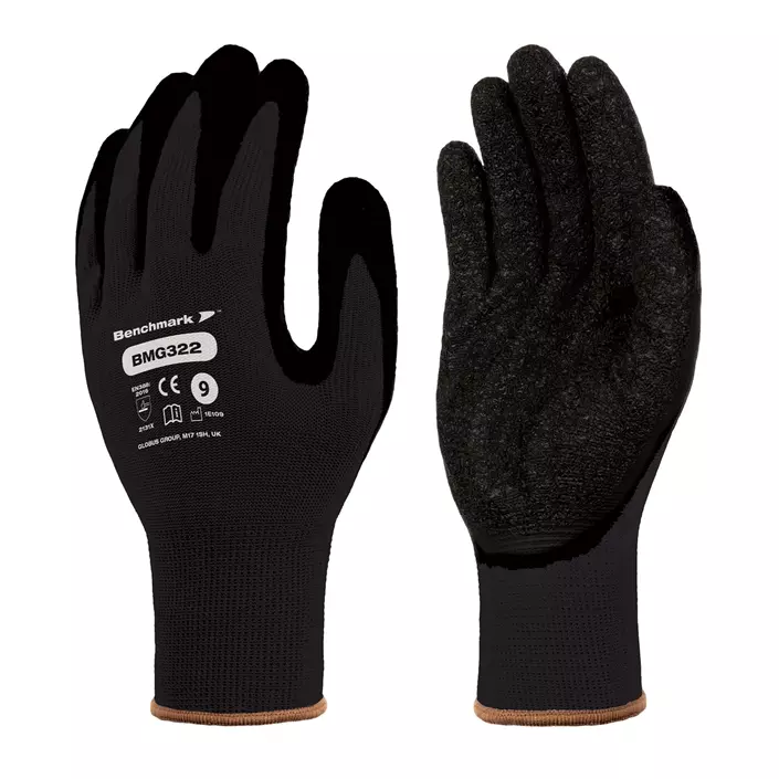 Benchmark BMG322 work gloves, Black, large image number 0