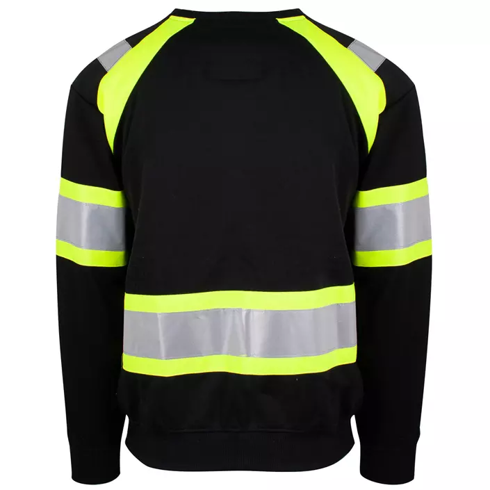 YOU Söderhamn  sweatshirt with reflectors, Black/Yellow, large image number 1
