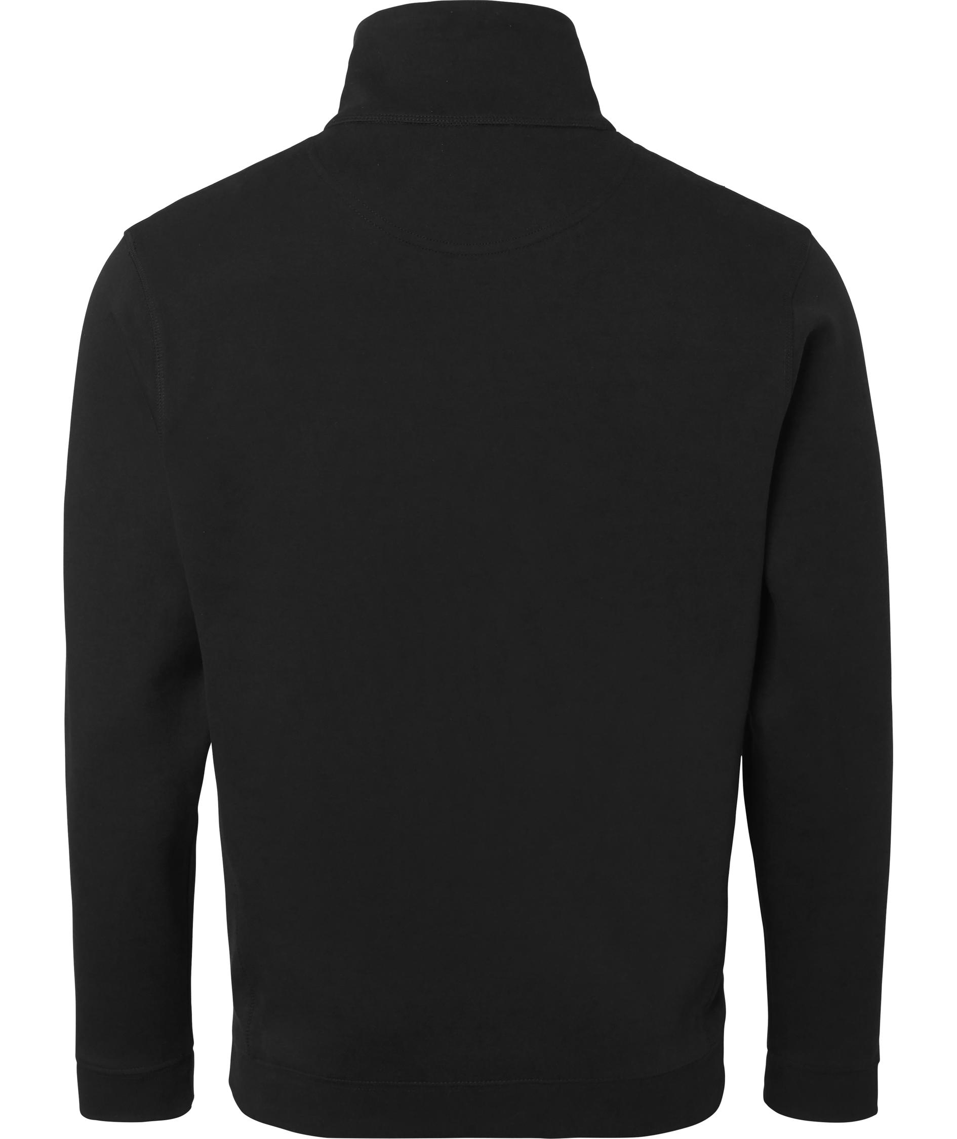 Top Swede sweatshirt with short zipper 0102, Black, large image number 1