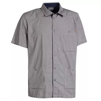Nybo Workwear Flair regular fit kurzärmlige Hemd, Grau/Navy