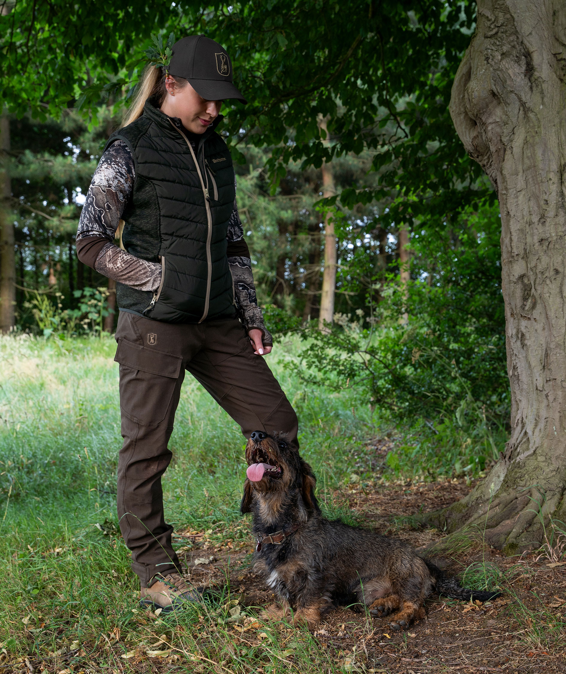 Deerhunter Moor vatteret damejakke med strik, Forest Ember, large image number 1