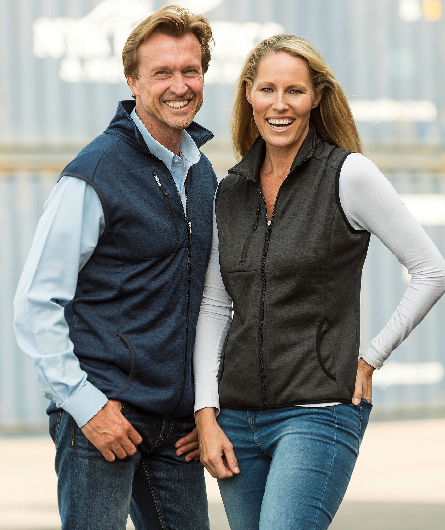 Matterhorn Croz fleecevest, Bl&aring; Melange, large image number 1