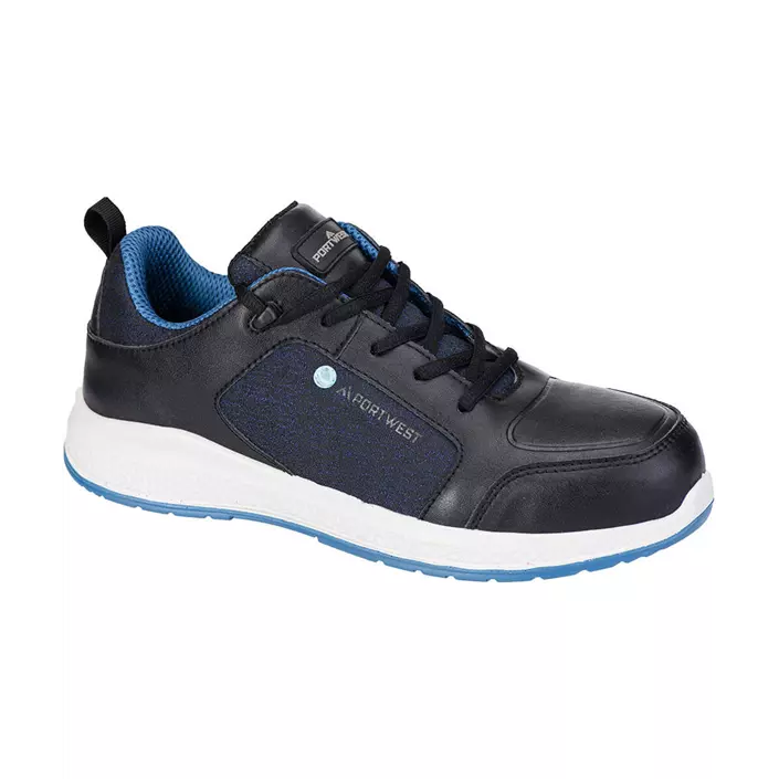 Portwest Eco Composite Trainer safety shoes S3S, Black/Blue, large image number 0