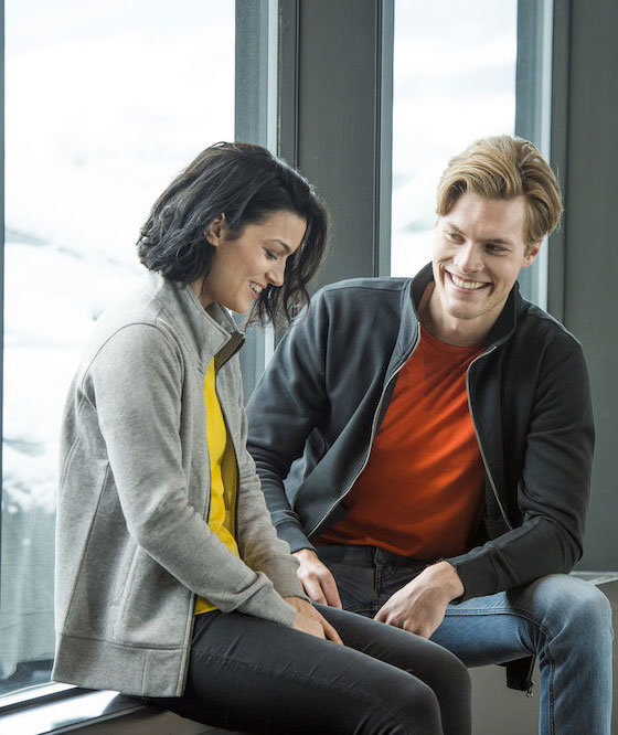 Clique Classic Damen Strickjacke, Grau-meliert