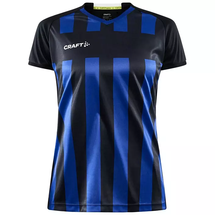 Craft Progress 2.0 Stripe Jersey women's T-shirt, Black/Club Cobolt, large image number 0