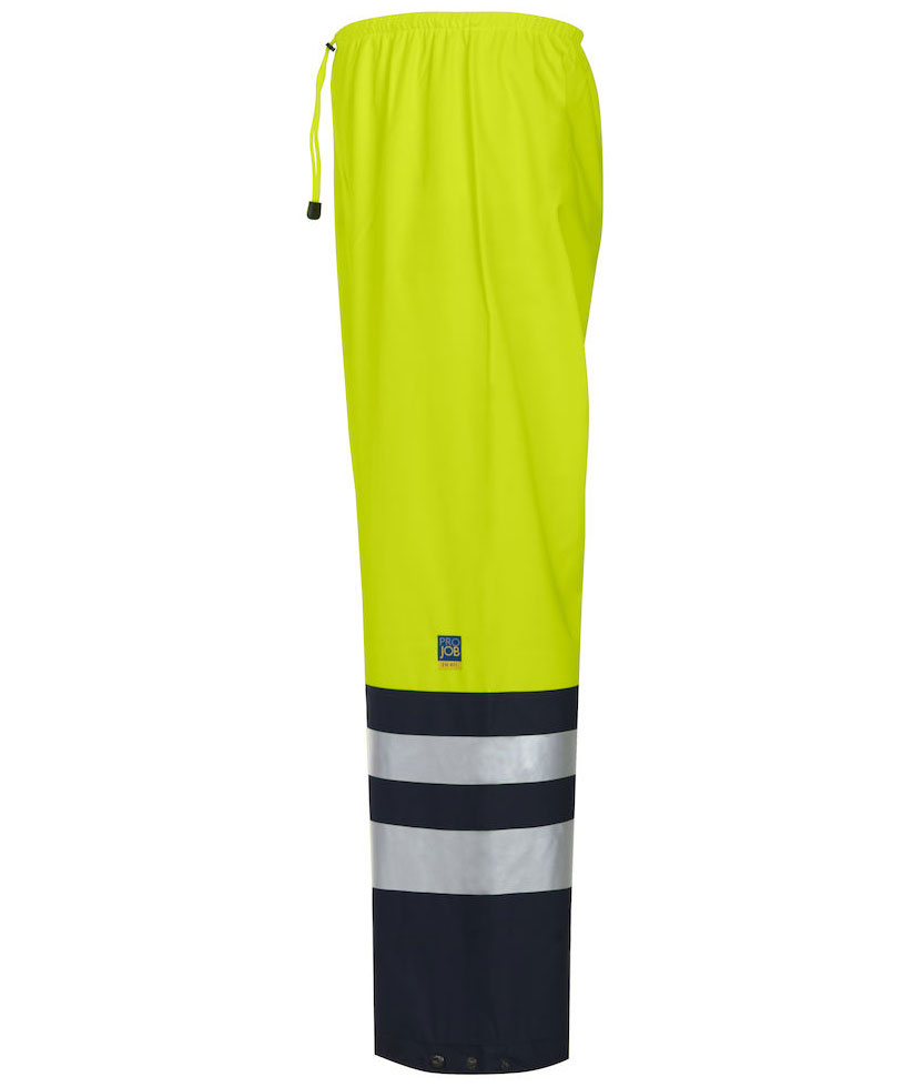 ProJob rain trousers 6504, Hi-vis Yellow/Black, large image number 2