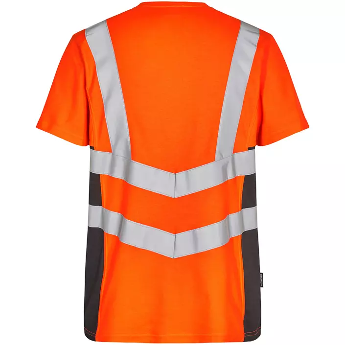 Engel Safety T-shirt, Hi-Vis oransje/Grå, large image number 1