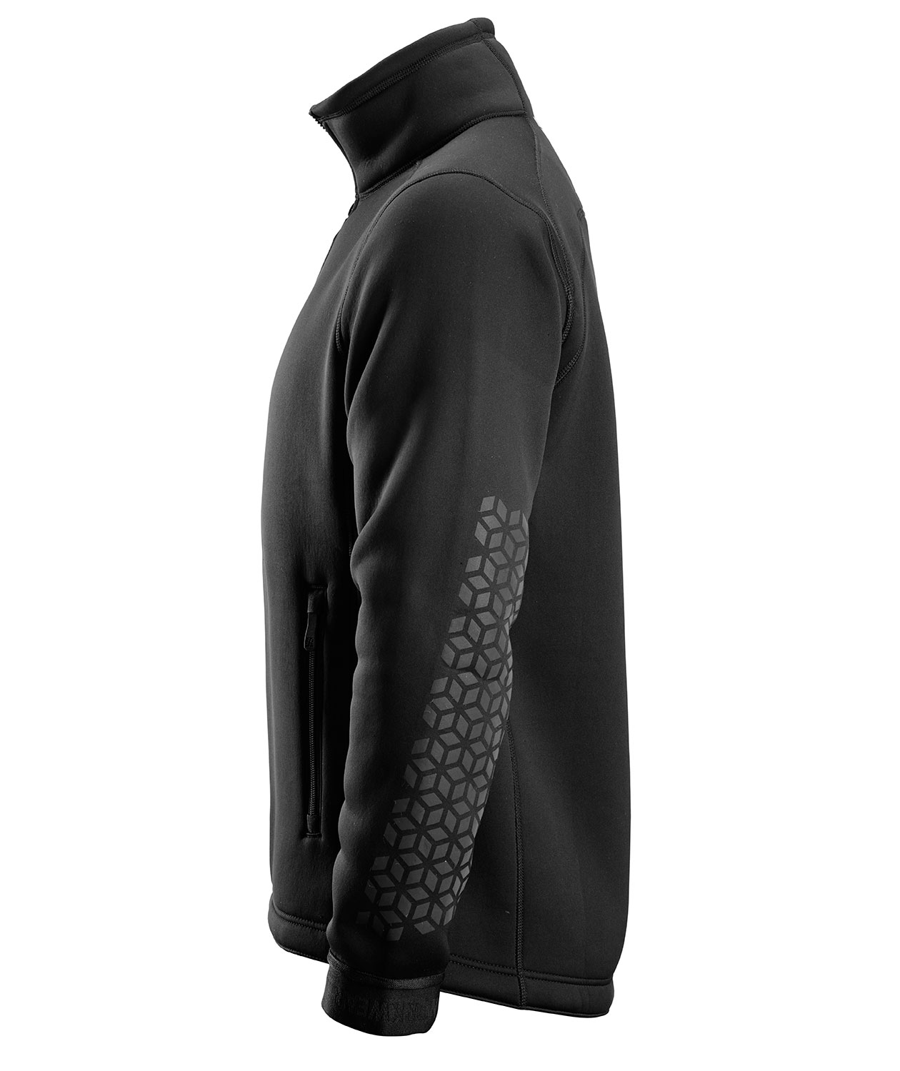 Snickers FlexiWork pile fleecejakke 8018, Sort, large image number 2