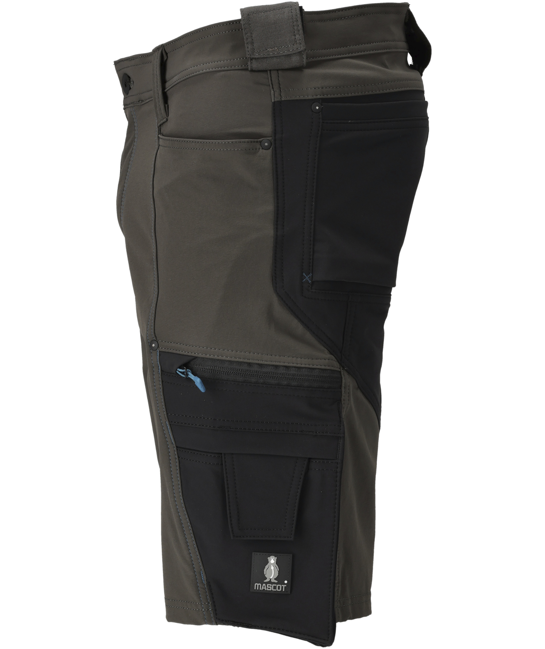 Mascot Advanced work shorts full stretch, Dark Anthracite/Black, Dark Anthracite/Black, large image number 3