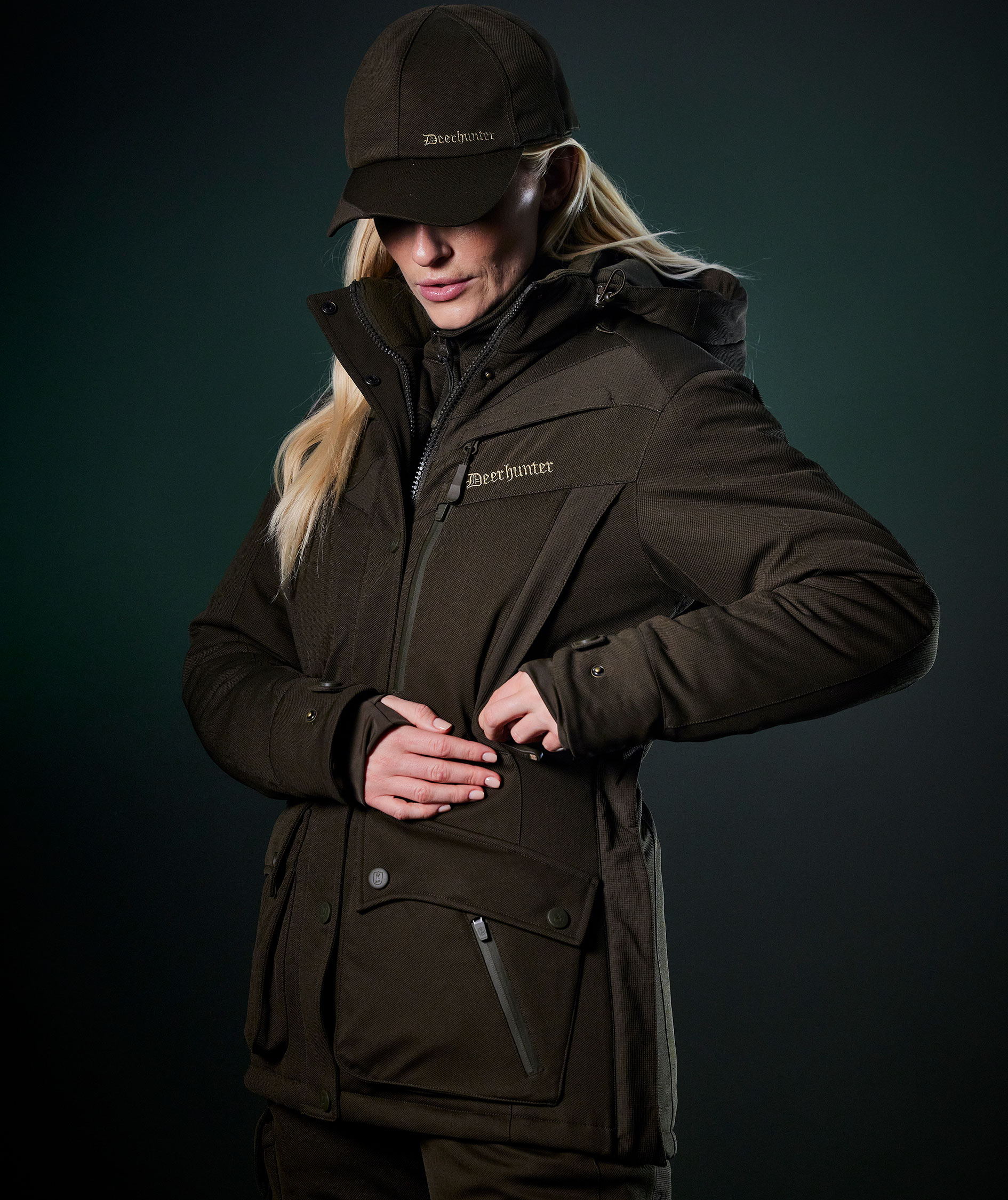 Deerhunter Muflon Pro vinterjacka dam, Art green