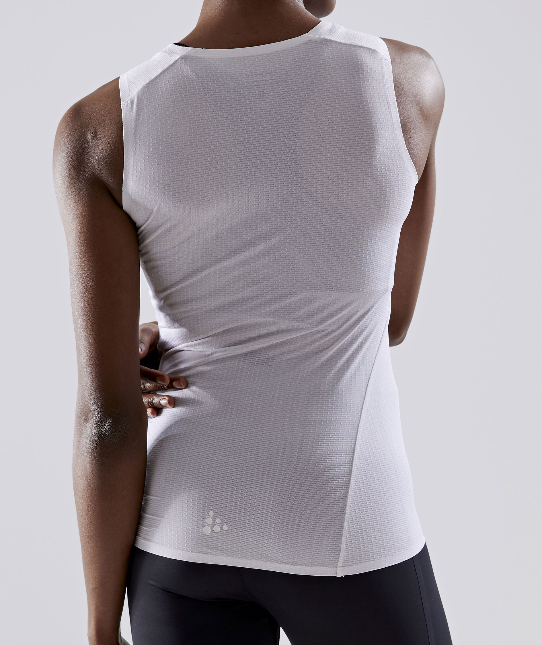 Craft PRO Dry Nanoweight women's tank top, White, large image number 2