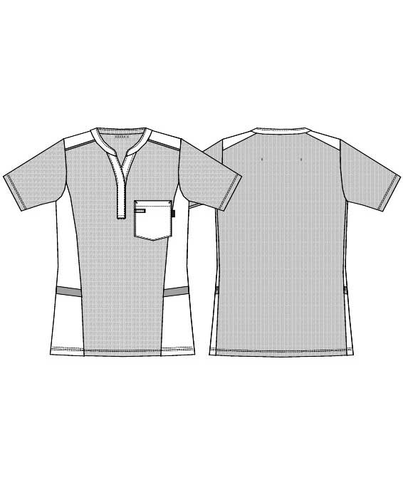 Kentaur pique women's smock, Grey Melange, large image number 3