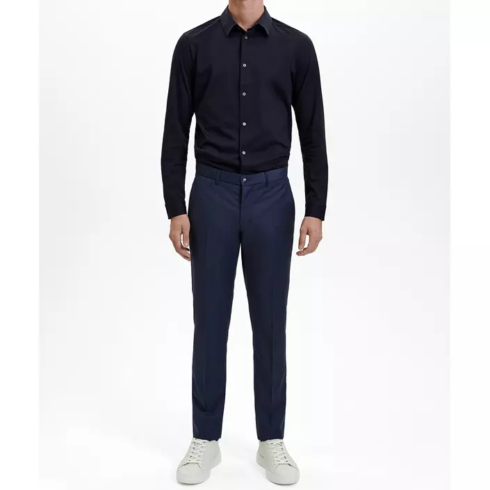 Sunwill Super 130 Fitted wool trousers, Dark Blue, large image number 6