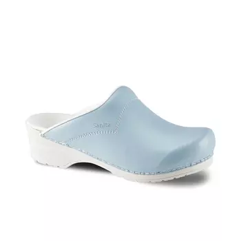 Sanita Pastel women's clogs without heel cover, Lightblue