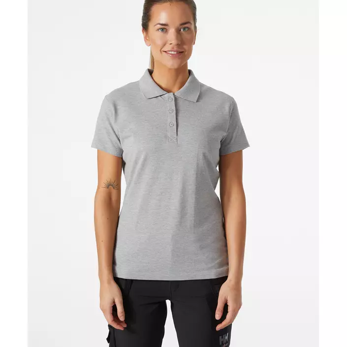 Helly Hansen Classic dame polo T-shirt, Grey melange , large image number 1