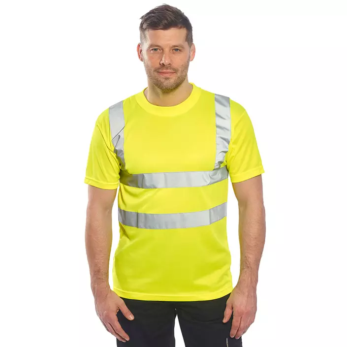 Portwest T-shirt, Hi-Vis Yellow, large image number 2