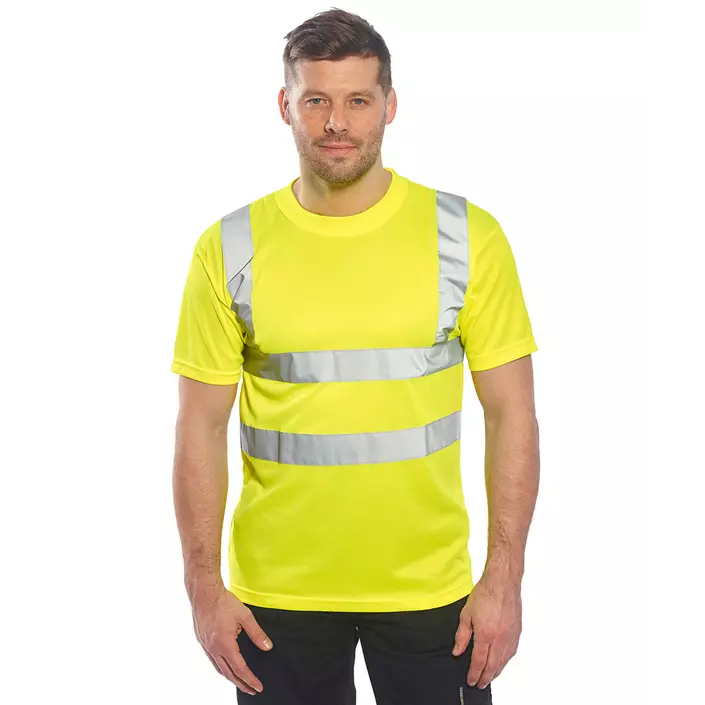 Portwest T-shirt, Hi-Vis Yellow, large image number 2