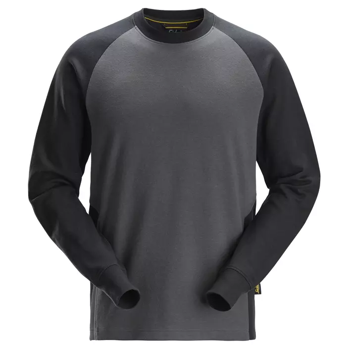 Snickers langermet T-skjorte 2840, Steel Grey/Black, large image number 0