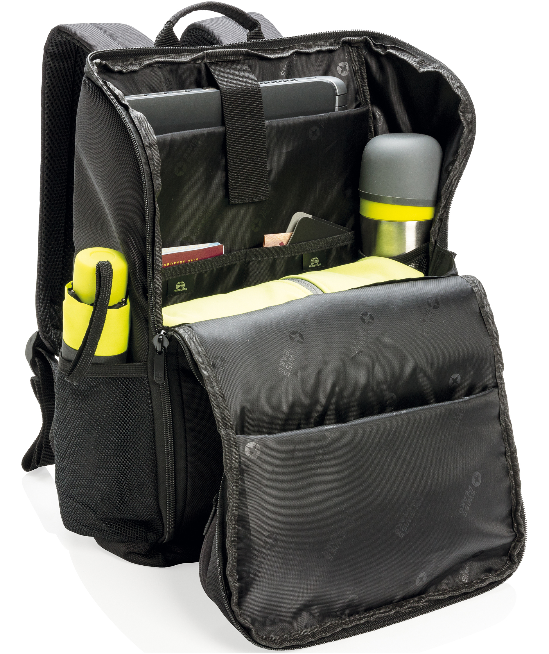 Swiss Peak 15,6" datorv&auml;ska 17 L, Svart, Svart, large image number 4