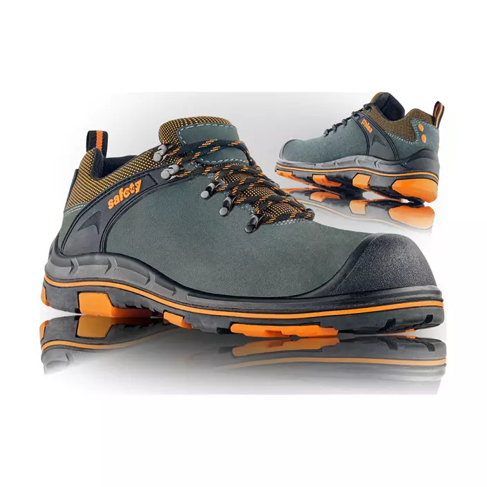 VM Footwear Braga sikkerhedssko S3L, Grå/orange, large image number 0