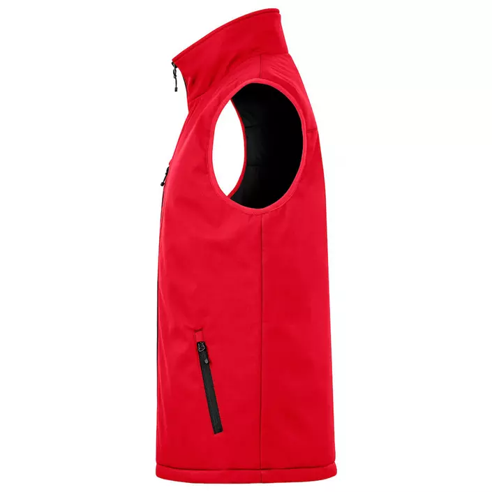 Clique lined softshell vest, Red, large image number 3