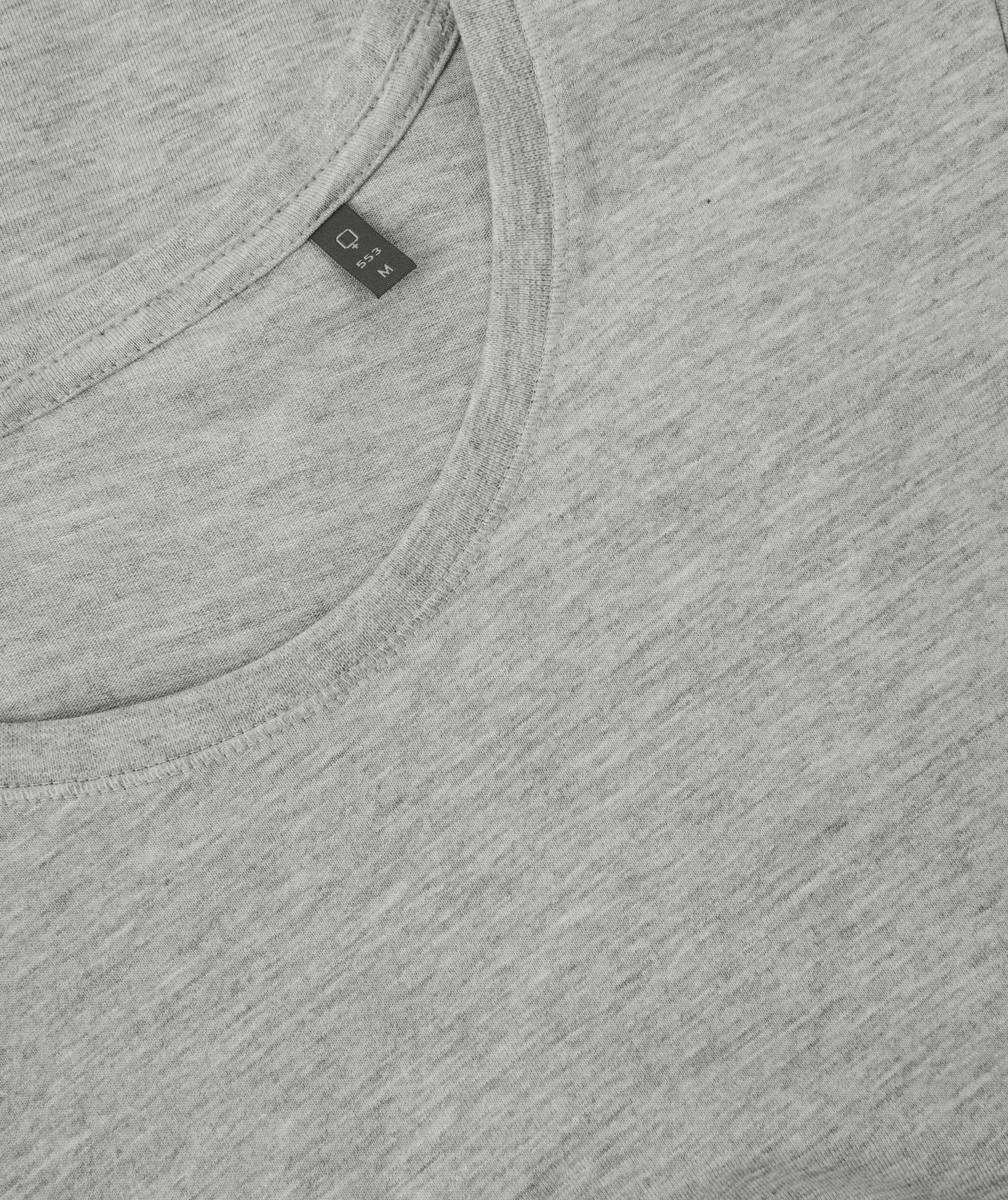 ID organic women's T-shirt, Light grey mottled, large image number 3