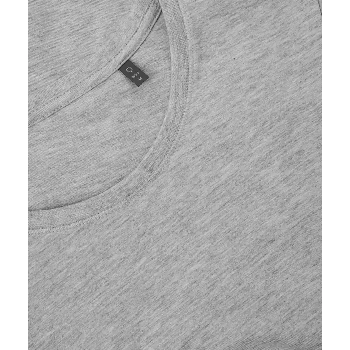 ID organic women's T-shirt, Light grey mottled, large image number 3