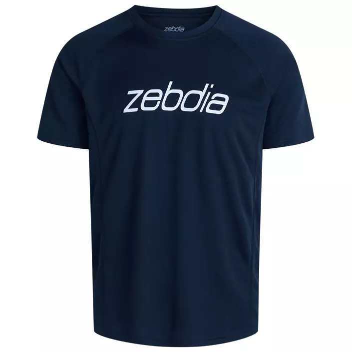 Zebdia sports tee logo T-skjorte, Navy, large image number 0