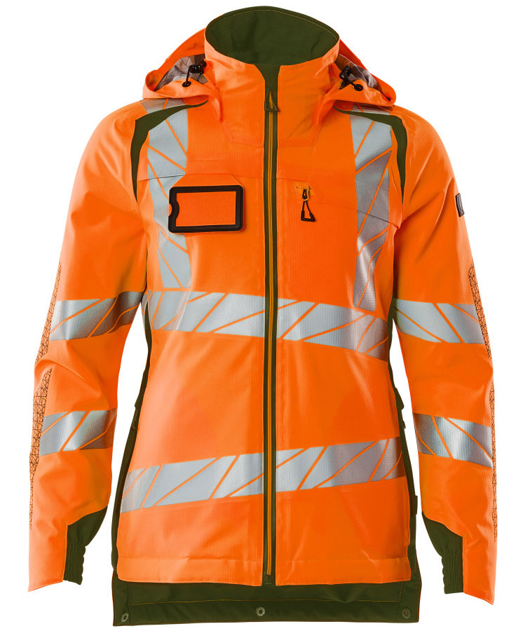 Mascot Accelerate Safe dame vinterjakke, Hi-vis Orange/Mosgr&oslash;n, Hi-vis Orange/Mosgr&oslash;n, swatch