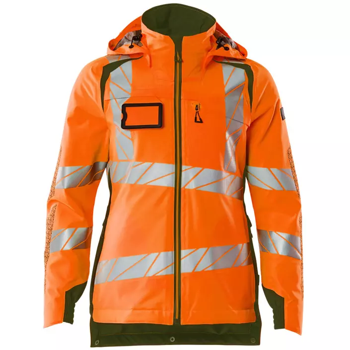 Mascot Accelerate Safe women's winter jacket, Hi-Vis Orange/Moss, large image number 0