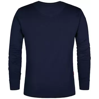 Engel Extend long-sleeved Grandad  T-shirt, Blue Ink