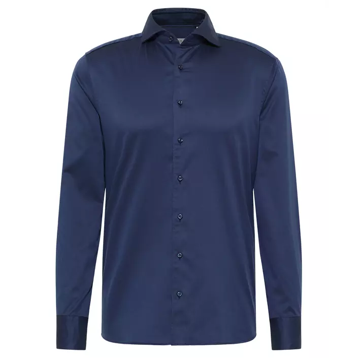 Eterna Soft Tailoring slim fit skjorte, Navy, large image number 0