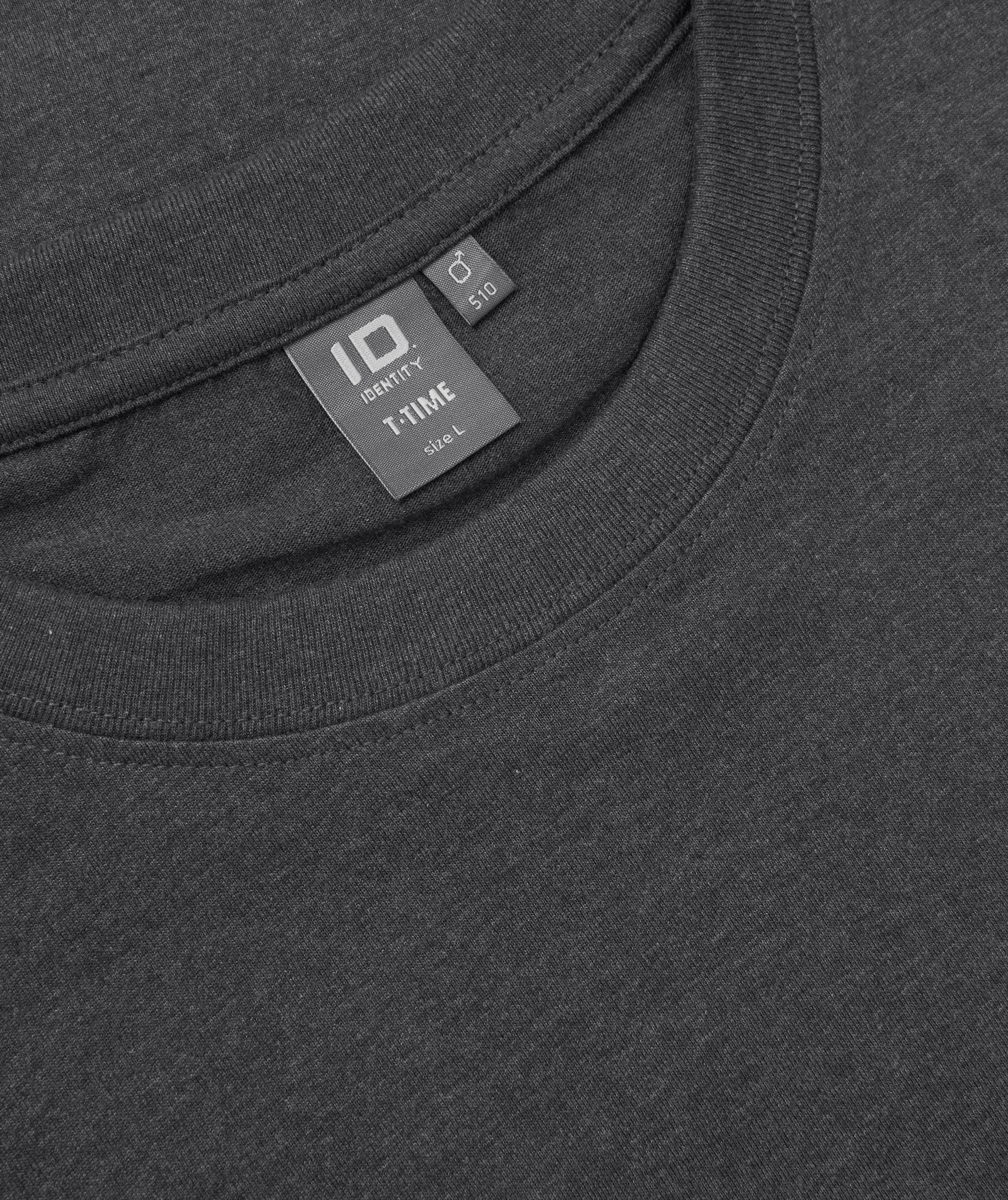 ID Identity T-Time T-shirt, Grafitgr&aring; Melerad, large image number 3