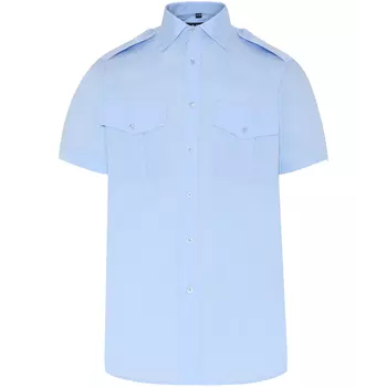 Angli Classic Fit kortärmad uniformskjorta, Ljusblå